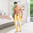 thumbnail image 7 of Minimalist Orange Pattern Mens Cotton Pajama Pants Long Staple Lightweight Sleep Bottoms with Pockets Breathable, 7 of 7