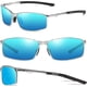thumbnail image 3 of Polarised Sunglasses Mens Womens UV Protection metal frame Classic Vintage Style Ultralight Shades For Driving Travel Fishing Running Pilot Sun glasse, 3 of 5