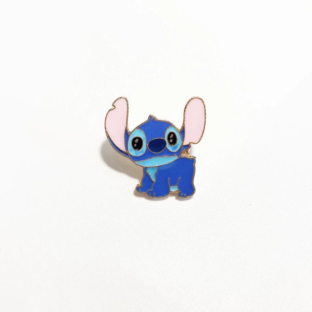 Miniso Mickey Mouse Stitch esmalte Pin Anime solapa Pins para mochilas cosas lindas insignias en broche para mochila para ropa anima juguete