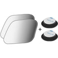 thumbnail image 3 of XINQIHANG 2 pcs Blind Spot Mirrors, 2" Diamond Ultra-thin Frameless HD Glass Convex Side Rear View Mirror with Wide Angle Adjustable Stick for Cars SUV and Trucks, Pack of 2, 3 of 7