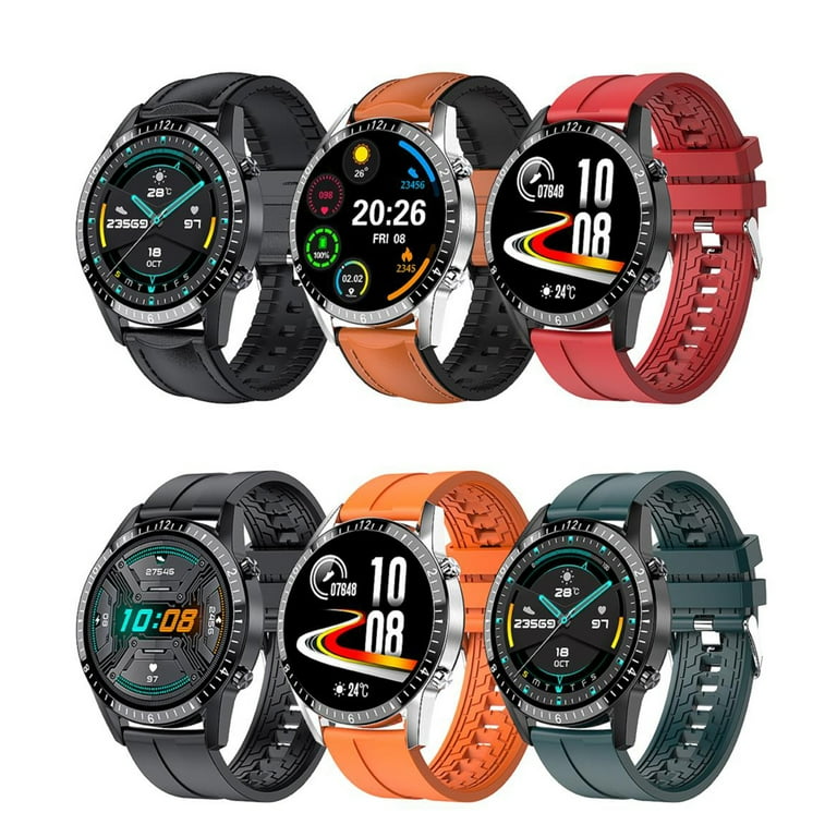 I9 Intelligent Watch Varied Dials Information Push Colorful Faux Leather Smart Bracelet for Gift Walmart