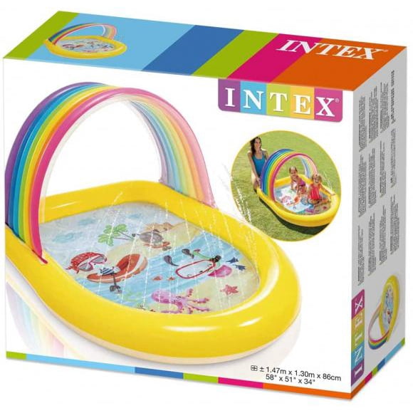 Intex Piscine air de jeux Arche Arc en ciel