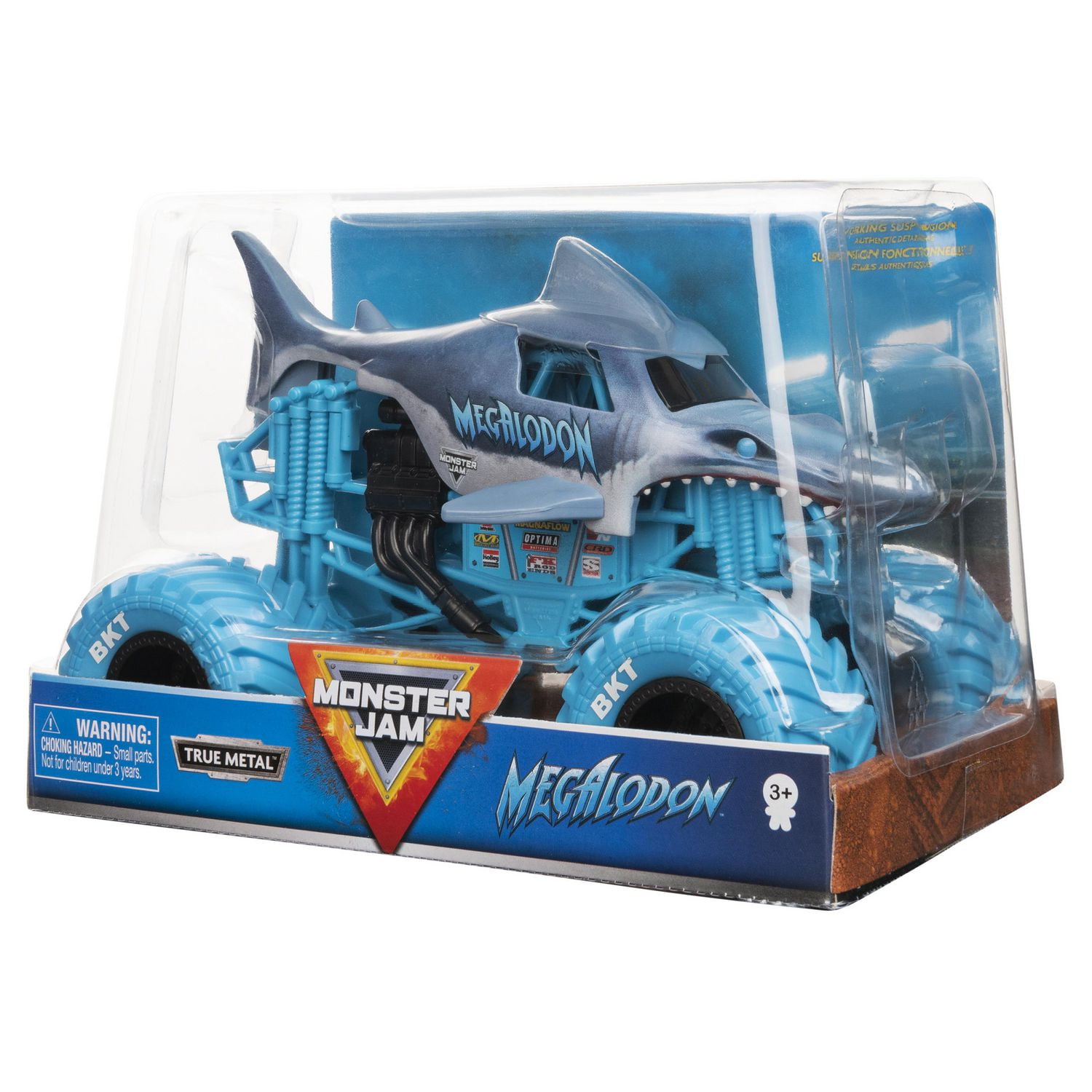Monster Jam, Official Megalodon Monster Truck, Collector Die-Cast Vehicle, 1:24 Scale