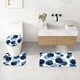 thumbnail image 4 of Set de decoración de baño Litabel, cortina de ducha geométrica, color azul marino, 4 of 6