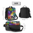 thumbnail image 2 of Saiise Geometry Dash Print Lunch Box for Men Women Adults Lunch Bag for Office Work Picnic - Reusable Portable Lunchbox, 2 of 8