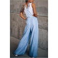 thumbnail image 2 of utcoco Women's Casual Loose Denim Overalls Adjustable Strap Wide Leg Bib Jean Overalls Jumpsuit with Pockets, 2 of 2