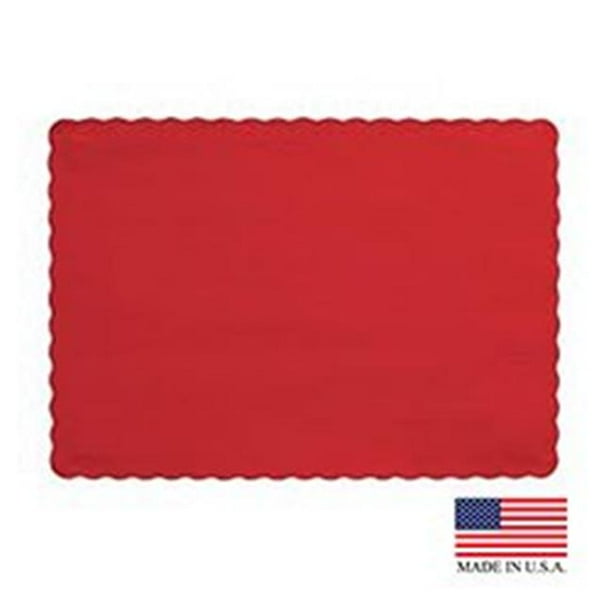 Superior Laminators PM125 PE 10 x 14 in. Red Placemat Pack of 1000
