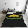thumbnail image 4 of Insignia de la rama de armadura del ejército de EE. UU., manta de vellón de Vietnam, manta súper suave y acogedora, manta de franela ligera y cómoda, mantas de felpa cálidas para sofá, sofá, cama, 4 of 5