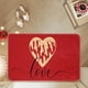 thumbnail image 4 of Felpudos de entrada con temática de San Valentín, absorbentes, para baño, ducha, sala de estar y baño, ideales para decorar el día de San Valentín, de poliéster., 4 of 6