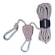 thumbnail image 4 of Cuerda tensora reflectante para tienda de campaña con polea de metal, cuerda de nailon de 4 mm x 4 m con trinquete ajustable para tensión de seguridad y visibilidad nocturna, para acampar,, 4 of 8