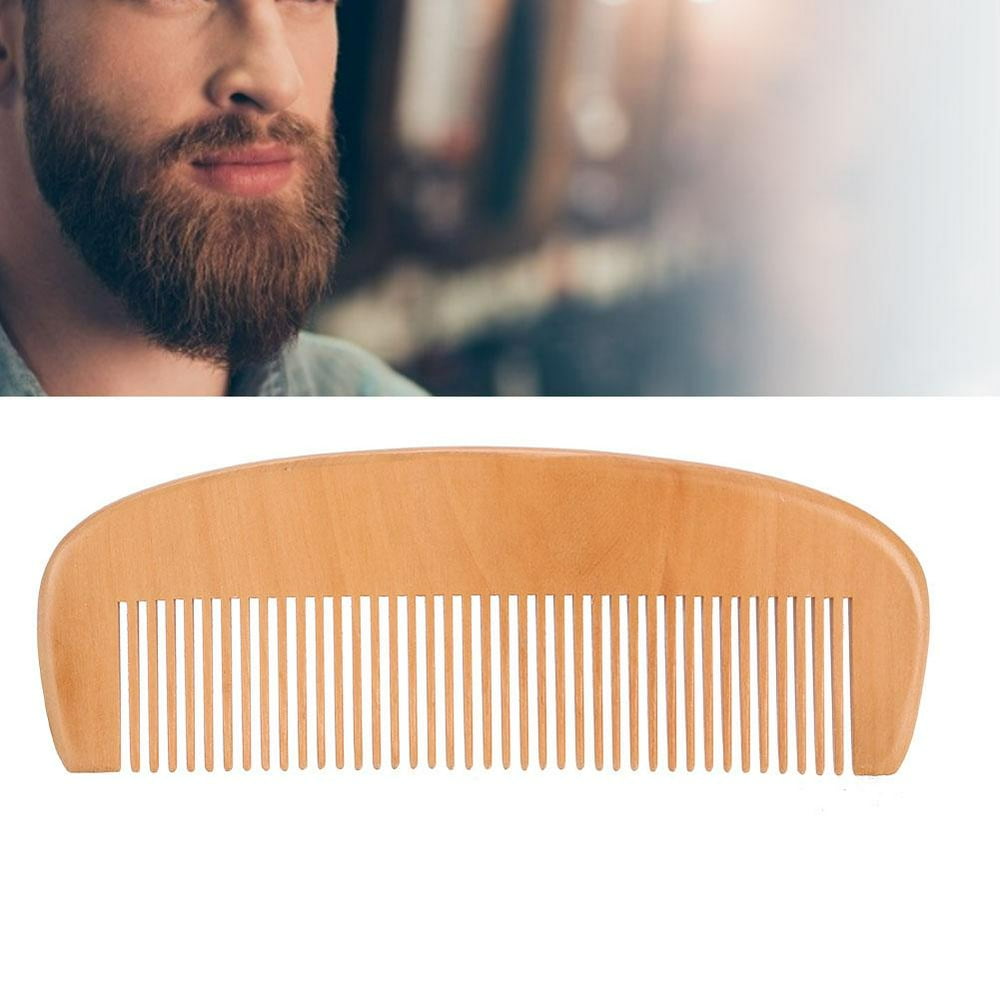YLSHRF Mustache Wodden Comb, Beard Comb,Portable Men's Beard Wooden