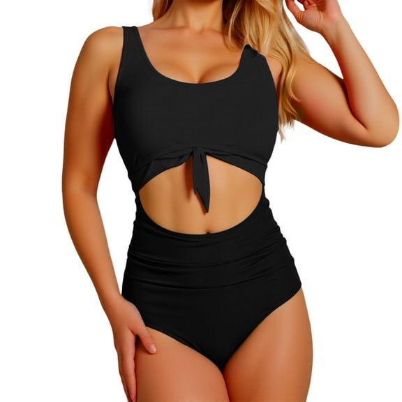 Women's Swimsuit Bathing Suit Cutout Tie Knot Swimwear