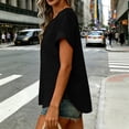 thumbnail image 5 of beishanbush Hot Sales Saving $10 Womens Short Sleeve Tops Women's Blouse,V Neck Short Sleeve Casual Work Summer Under $10, 5 of 6