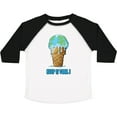 thumbnail image 3 of Inktastic Keep It Cool Melting Earth Ice Cream Cone Boys or Girls Toddler T-Shirt, 3 of 5