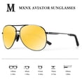 thumbnail image 4 of Gafas de sol mxnx Aviator MX208 polarizadas UV400 para hombre y mujer, 4 of 7