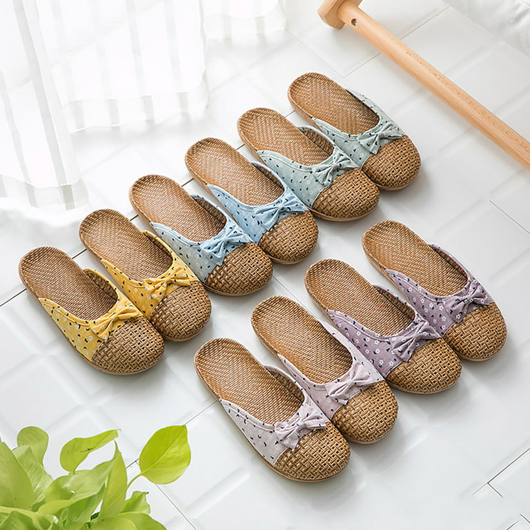Definere Gør det tungt frelsen Warming Slippers for Women Microwave Bunny Slippers Women Women's Home  Indoor Bowknot Korean Edition Home Linen Slippers Wood Floor Slippers -  Walmart.com