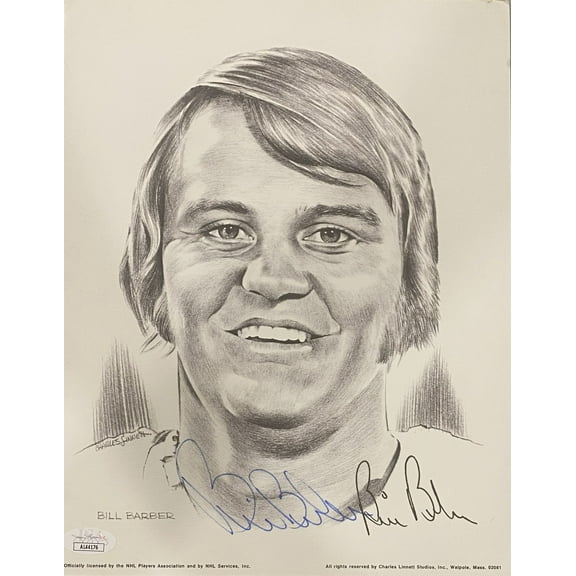 Bill Barber Signed 8x10 Philadelphia Flyers Photo JSA AL44176