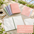 4 Sets Discbound Notebook Customizable Fresh Color 8.5 x 11 Inches ...