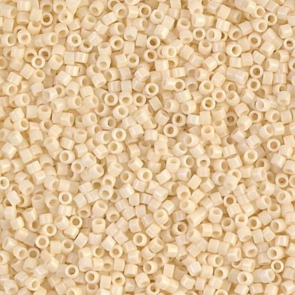 Miyuki Delica Seed Beads DB0732/DB732 11/0 Opaque Cream 7.2 Grams