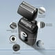 thumbnail image 2 of Electric Foil Face Shaver & Hair Trimmer for Men, Waterproof Cordless Mini Electric Razor, USB-C Rechargeable, 2 of 5