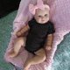 thumbnail image 1 of Muñeca de simulación de bebé Reborn de silicona con pelo de, 1 of 9