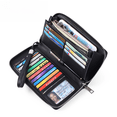 thumbnail image 2 of Cartera de mujer de PU con cepillo antirrobo, billetera de mujer de gran capacidad, billetera de múltiples tarjetas larga, 2 of 5
