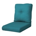 thumbnail image 6 of Planntonneo Outdoor Wicker Furniture Cushion Set, 25 x 22 x 4 Deep Seat Patio Chair Cushions, Turquoise, 1 Set, 6 of 8
