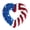 H, variant on USA 250th Anniversary Wooden Wreath Sign,11.8 Inch Colorful Red White Blue Bald Eagle Decor for 4th of July Memorial Day Veterans Day, USA 250th Anniversary Home Front Door Wall Hanging