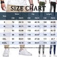 thumbnail image 2 of Mens Jogger Sweatpants Drawstring Elastic Waist Casual Pants Slim Cuffed Athletic Outdoor Travel Walking Bottoms Black 3XL, 2 of 3
