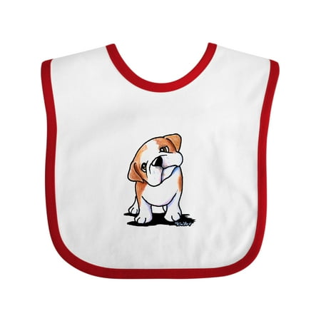 

Inktastic KiniArt Bulldog Puppy Gift Baby Boy or Baby Girl Bib