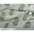 thumbnail image 3 of Soimoi Cotton Voile Fabric Leaves Block Printed Craft Fabric by The Yard 56 Inch Wide, 3 of 3