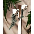 thumbnail image 2 of Hip and Cool Clip Pierced Clear Stone Dangle Earrings, 2 of 4