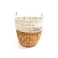 thumbnail image 1 of Hometrends Woven Fabric Rope & Water Hyacinth Storage Basket, Small, 1 of 6