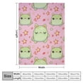 thumbnail image 4 of Nawypu  Cute Kawaii Frogs Blanket, Flannel Blanket Fluffy Cozy Fuzzy Throws Non-Shedding for Nap Bed Sofa Couch Home Decor, 4 of 6