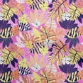 thumbnail image 1 of oneOone Tissu en Coton Flex Fuchsia Rose Floral Tropical Matériel de Robe Tissu Imprimé au Mètre 40 Pouces de Large, 1 of 4