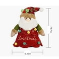 thumbnail image 3 of Plush Christmas Tree Ornaments Xmas Decoration Hanging Ornaments Santa Reindeer Snowman Bear for Holiday Party Decor Kids Gifts Indoor, 3 of 8