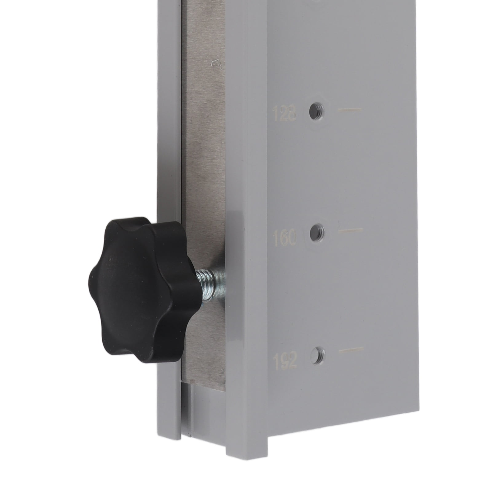 Rupoun Handle Punching Locator Aluminum Alloy Adjustable 7 Holes Expandable Template Jig for Cabinet Door Hardware Woodworking Tool, Silver, 10.63 in / 27 cm