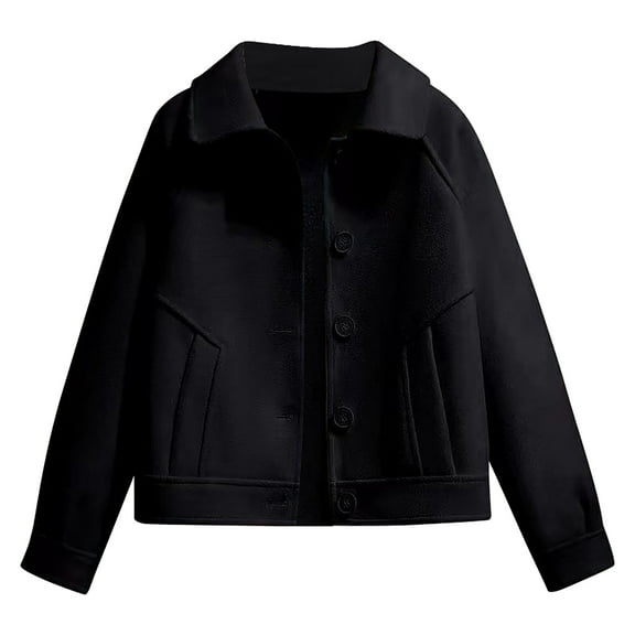 "Women's Fashionable Short Wool Blend Jacket Versatile Casual Coat For All Seasons" winter coats for women