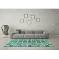 thumbnail image 3 of Ahgly Company Indoor Rectangle Oriental Light Blue Modern Area Rugs, 6' x 9', 3 of 4