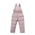 thumbnail image 2 of URMAGIC URMAGIC 6M-4T Baby Boy Girl Winter Warm Snow Pants Bib Puffer Overall Jumpsuit Down Skiing Pants, 2 of 9
