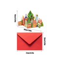 thumbnail image 4 of 1 PC Gorgeous Christmas Pop Up Card, 3D Greeting Card, Merry Christmas Card with Envelop, Cute Xmas Pop Up Card for Family, Friends, 4 of 6