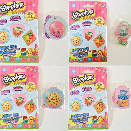 SHOPKINS FASHION TAGS NEW BOX WITH 24 PACKS NEW SEALED 1 TAG & STICKER 