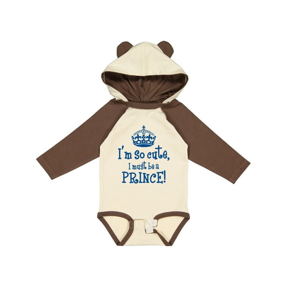Inktastic So Cute Prince Boys Long Sleeve Baby Bodysuit