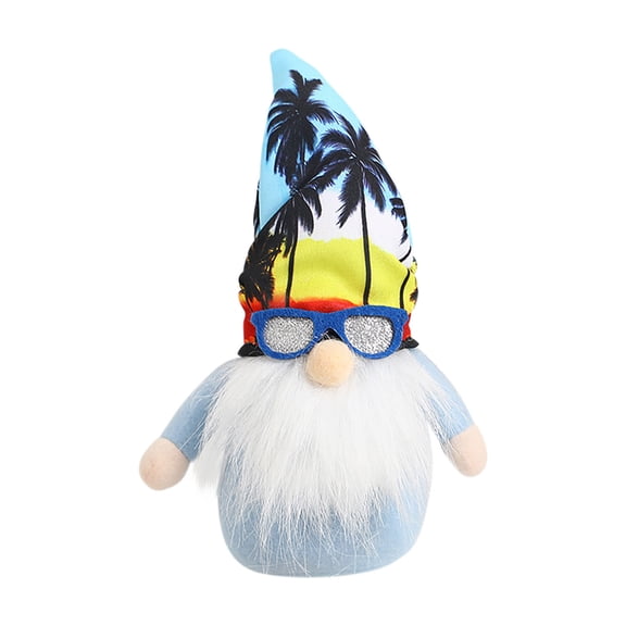 SLYNSHome Gnomes Doll for Tray Decor,Beach Gnomes Plush Decoration Summer Farmhouse Beach Theme Ornaments Cute Gnome Plush Doll for Home Farmhouse Cabinet Table Desk