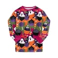 thumbnail image 6 of 3-4 Years Tween Halloween Gir Long Sleeved T Shirt And Plaid Pants Two Piece Set Halloween Pajama Pants Halloween Pajamas Kids, 6 of 9