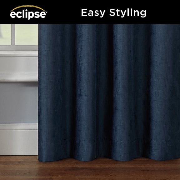 Eclipse Kendall Kids Thermaback Blackout 42 x 63 Curtain Panel in Denim