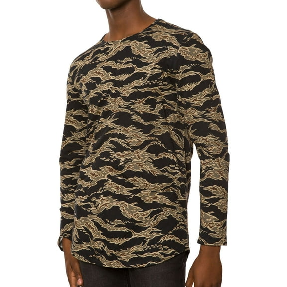 Jaywalker Mens Printed Basic T-Shirt, Black, XX-Large