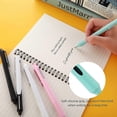 thumbnail image 4 of Silent Retractable Gel Ink Pens, 5 Pieces 0.5mm Ballpoint Pen Soft Grip Quick Drying Pen Black Ink Rollerball Pen Finepoint Ball Point Pens, 4 of 4