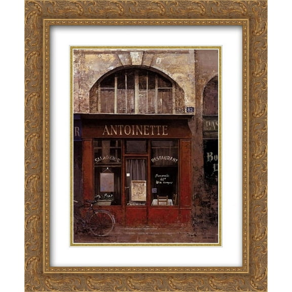 Antoinette 2x Matted 11x13 Gold Ornate Framed Art Print by Chiu tak Hak