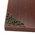 thumbnail image 2 of TROGN 1pcs Triangle Archaize Angle Chinese Antique Angle Brass Fittings Corner Box Jewelry Wood, 2 of 9